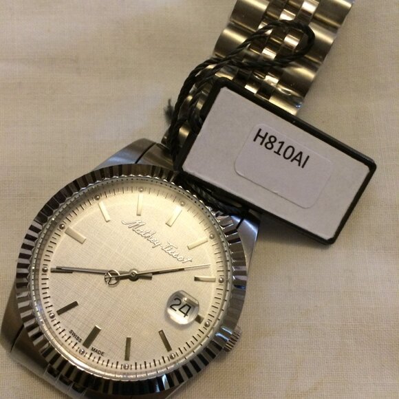 Mathey Tissot III Watch Stainless Steel Jubilee Bracelet Quartz New Unworn - Picture 6 of 10